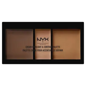 NYX Cream Highlight & Contour Palette Deep CHCP03 Shimmer