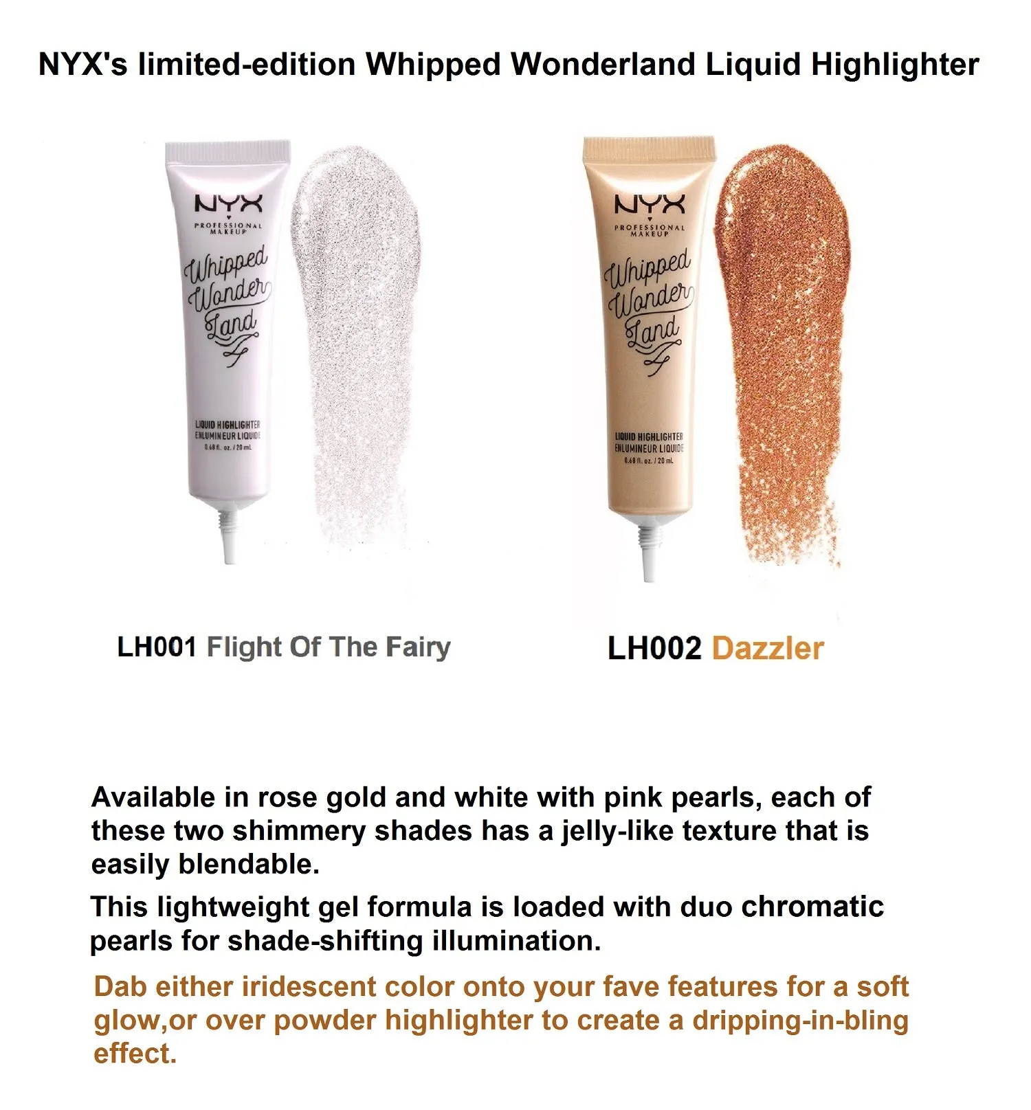 NYX Professional Makeup Whipped Wonderland Liquid Highlighter,