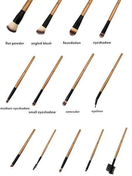 OPV BEAUTY 15 Piece Golden Brush Set