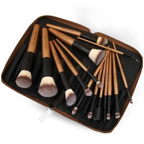 OPV BEAUTY 15 Piece Golden Brush Set