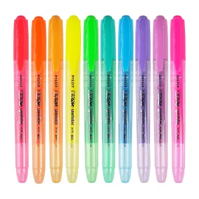 Pilot Spotliter water-based highlighter three-color set five-color set rich colors refill 3 bags refill type water-based highlighter