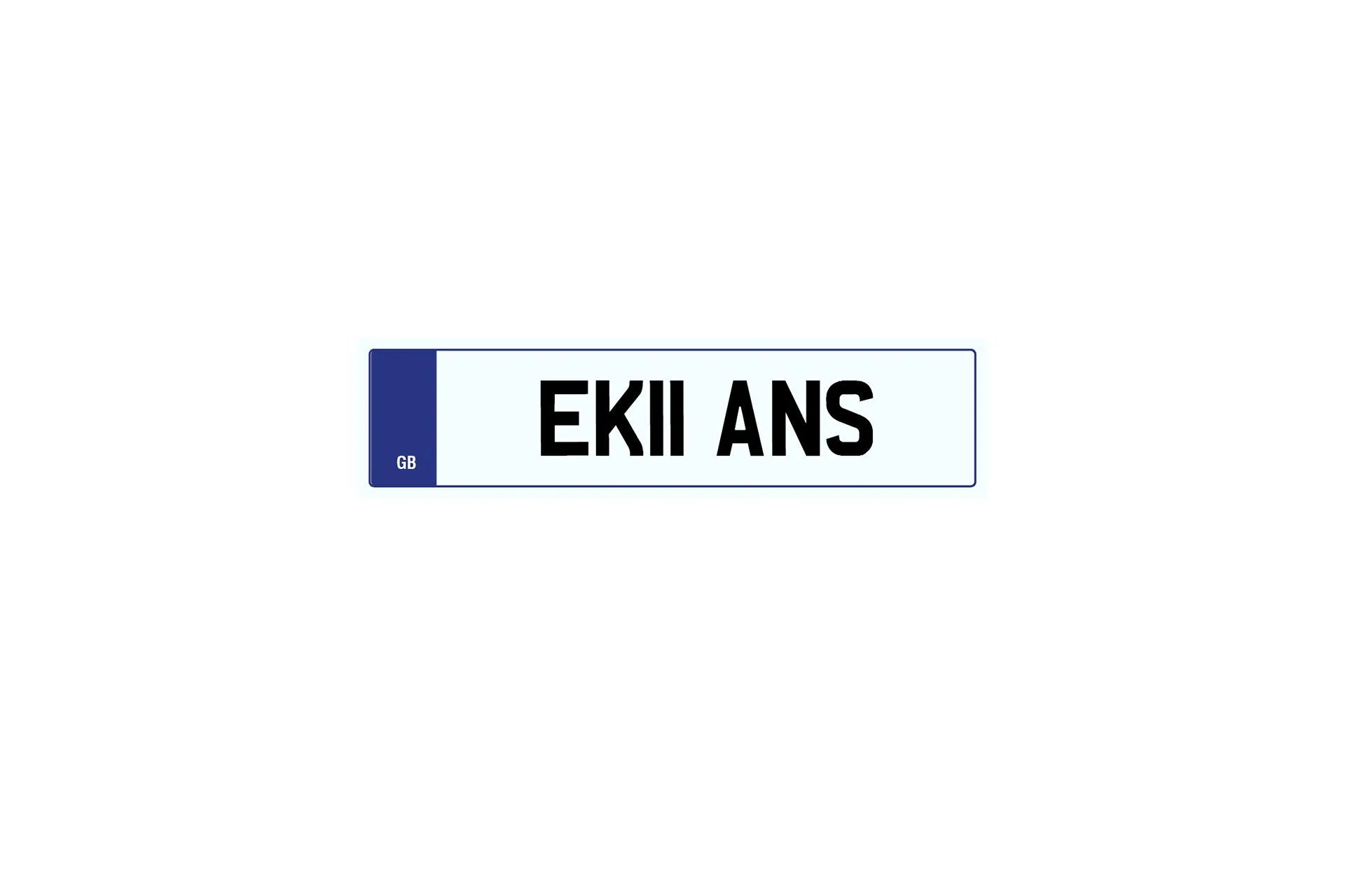 Private Plate EK11 ANS