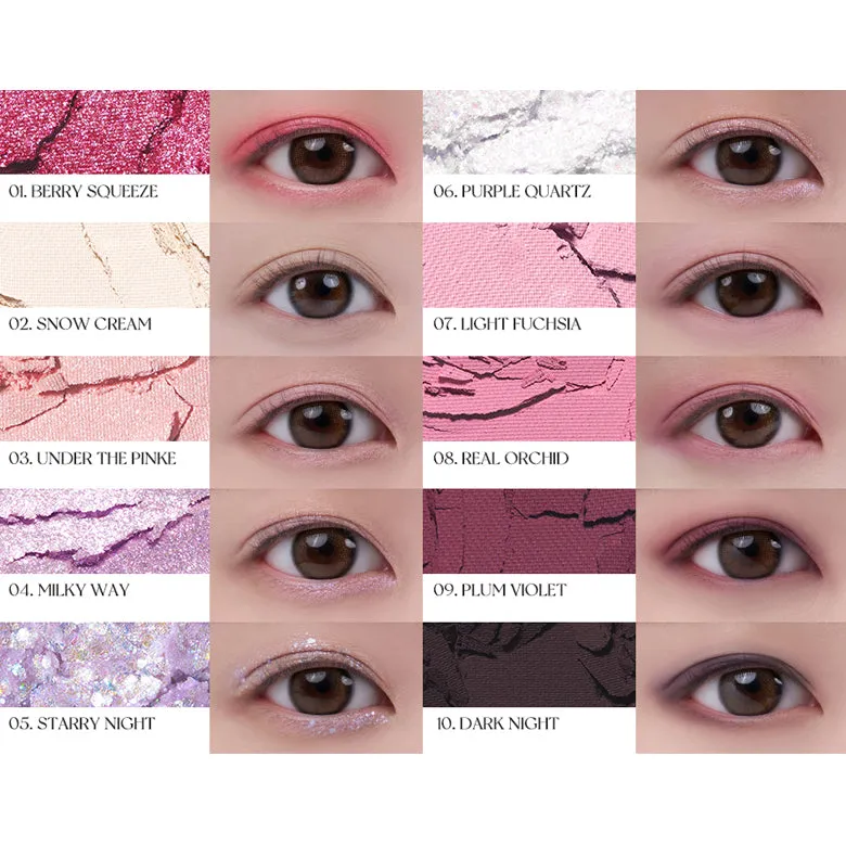 Rom&nd Better than palette #07 Berry Fuchsia Garden 7.4g 韩国Rom&nd十色亮闪 #07 浆果花园眼影盘 7.4g