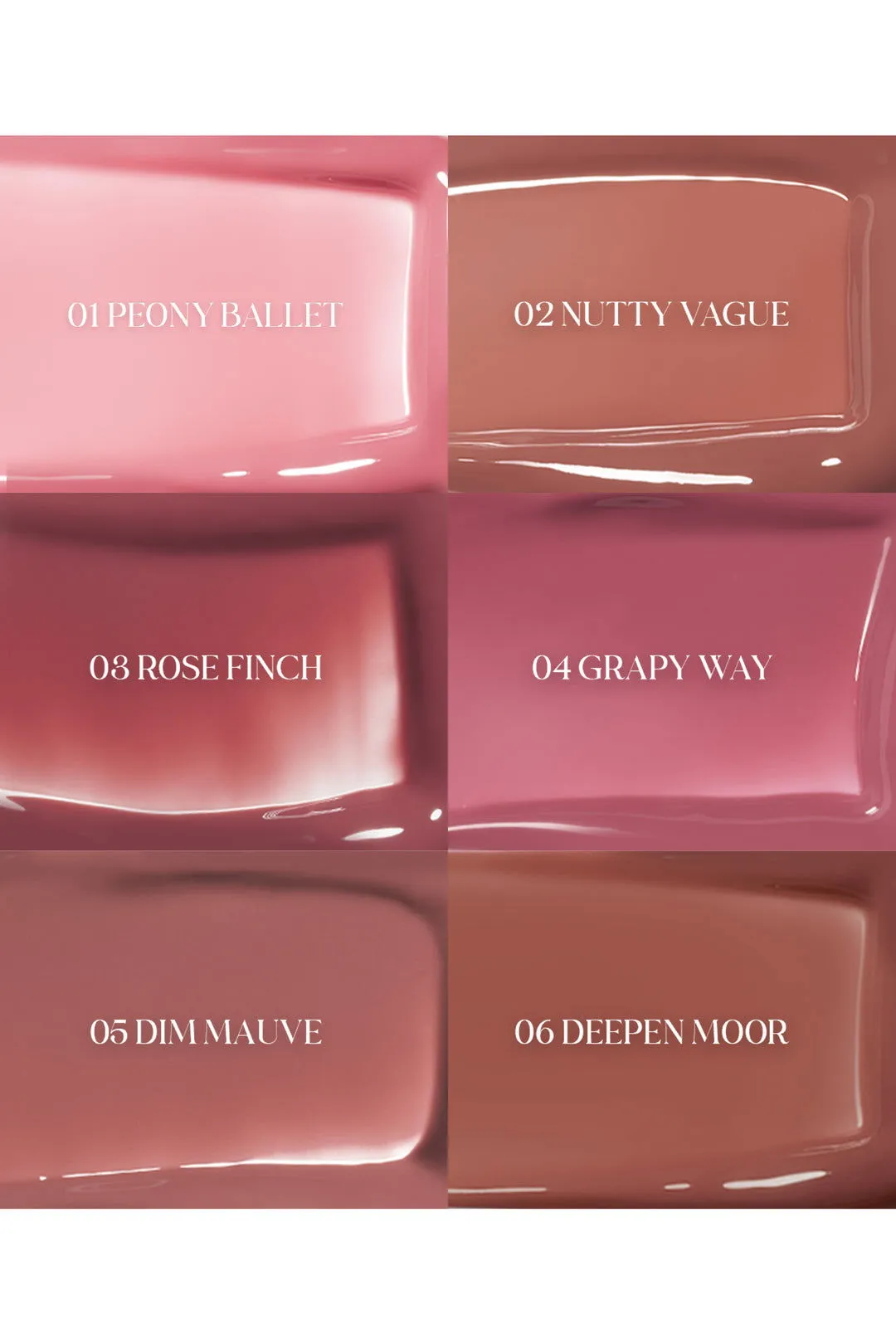 rom&nd Glasting Color Gloss 4g (6 Colors)