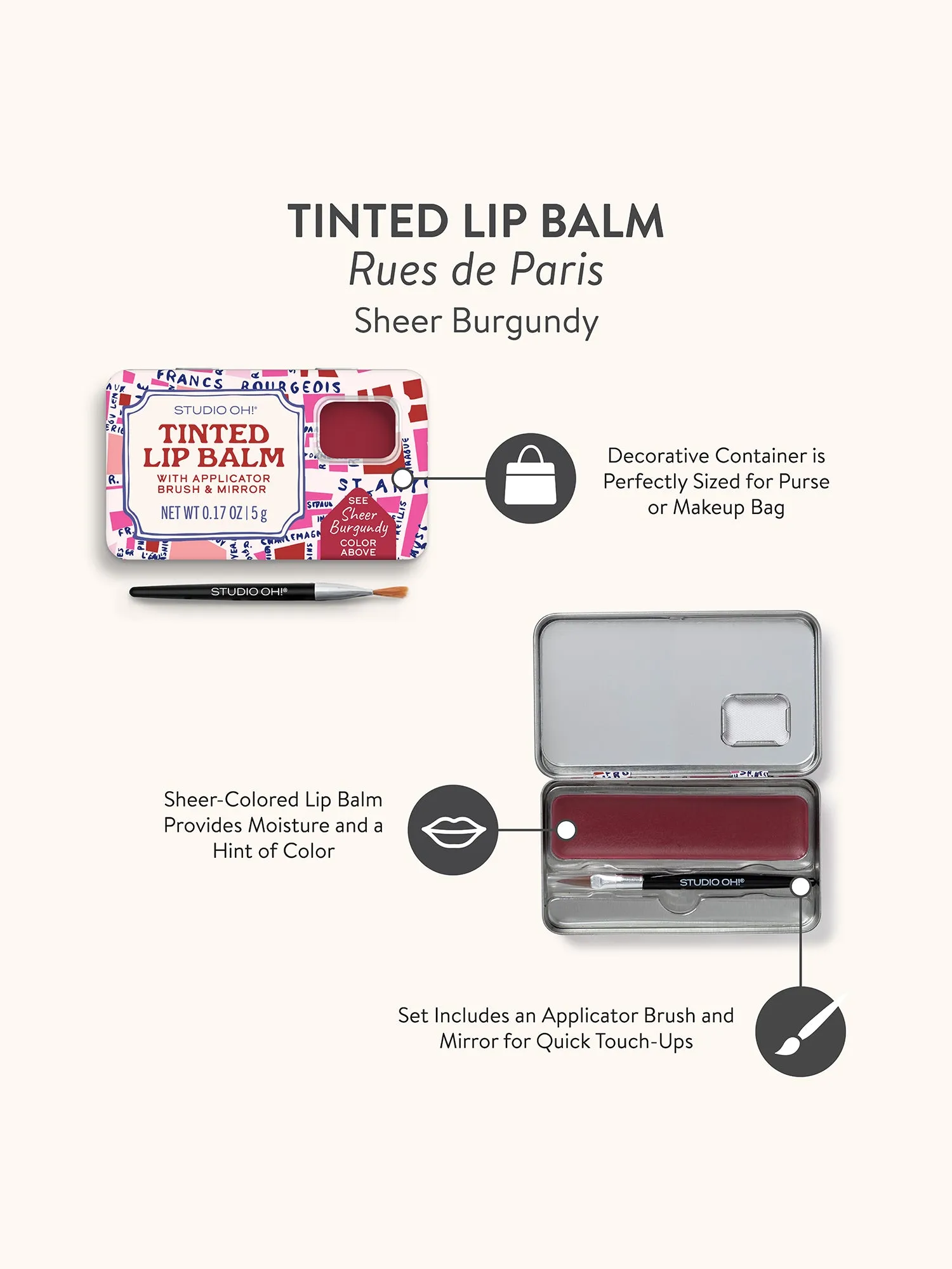 Rues de Paris Tinted Lip Balm