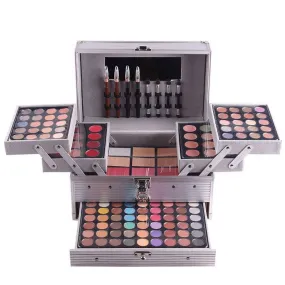 Shadow Plate Professional 132 Colors All in one Makeup Palette Cosmetic Contouring Kit Combination with Eyeshadow, Cream Concealer, Eyebrow Powder, Lip Gloss, Blusher and Pressed Powder Multifunctional