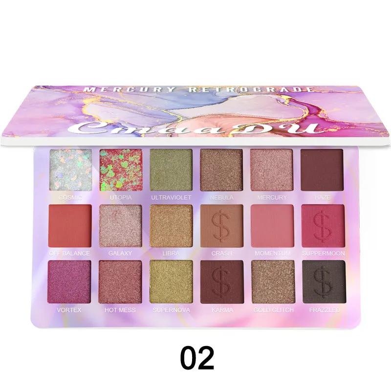 Shimmering 18-Color EVA Glitter Eyeshadow Palette