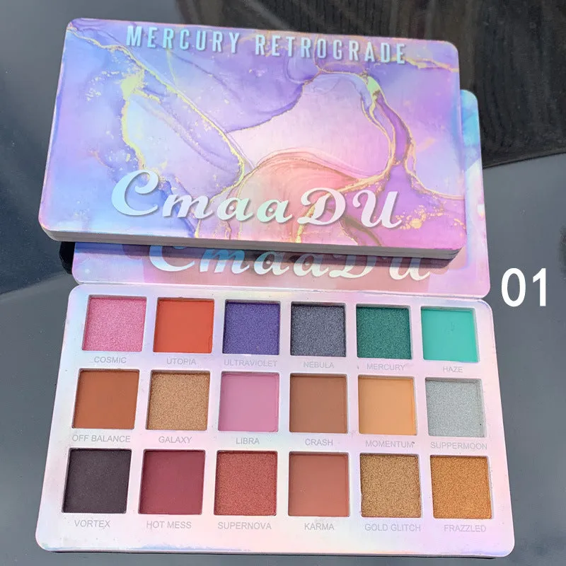 Shimmering 18-Color EVA Glitter Eyeshadow Palette