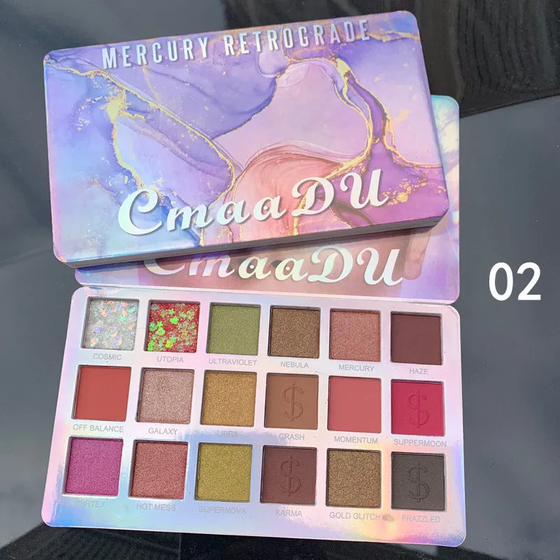 Shimmering 18-Color EVA Glitter Eyeshadow Palette