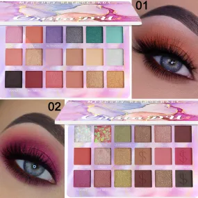 Shimmering 18-Color EVA Glitter Eyeshadow Palette