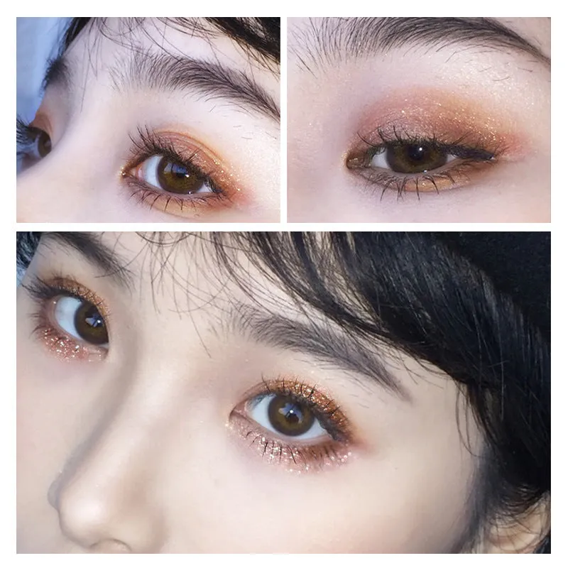 Shimmering Six-Color Liquid Eyeshadow Palette