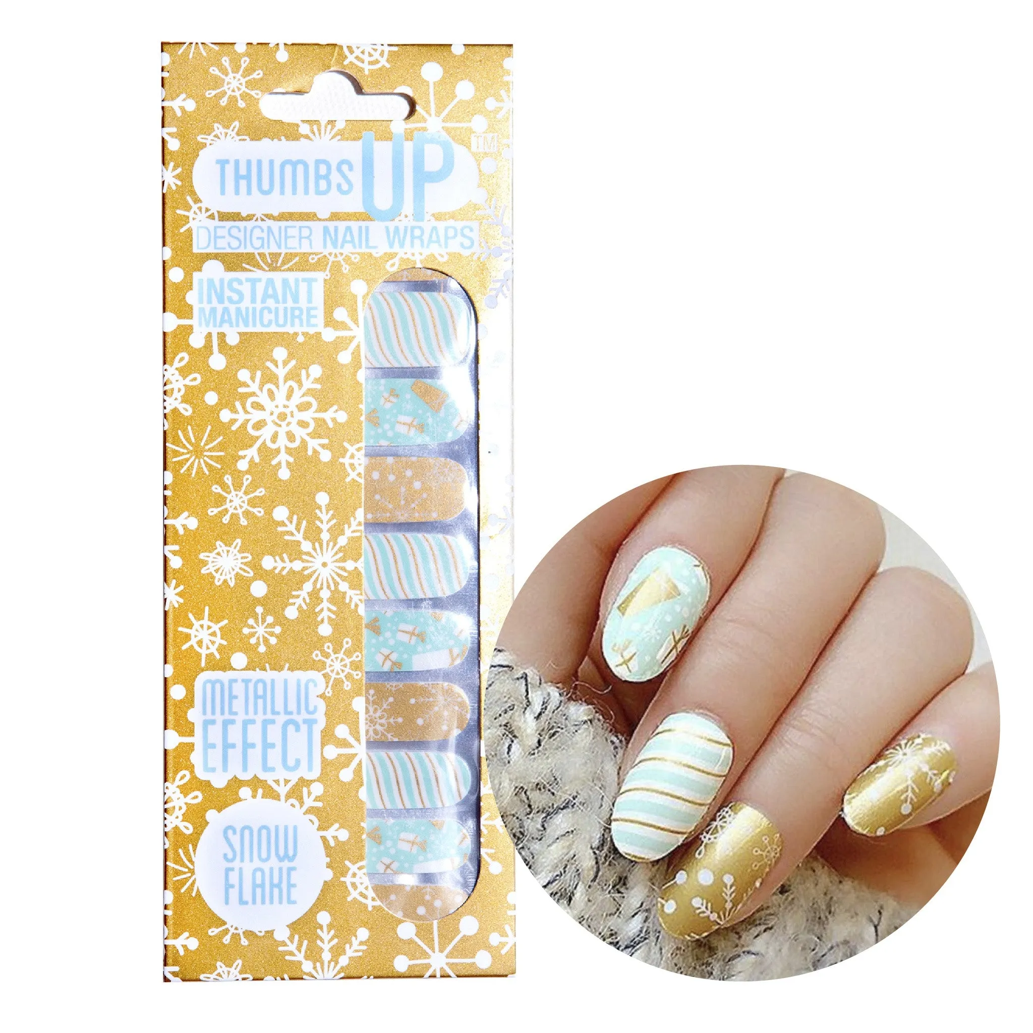 Snow Flakes Nail Wraps