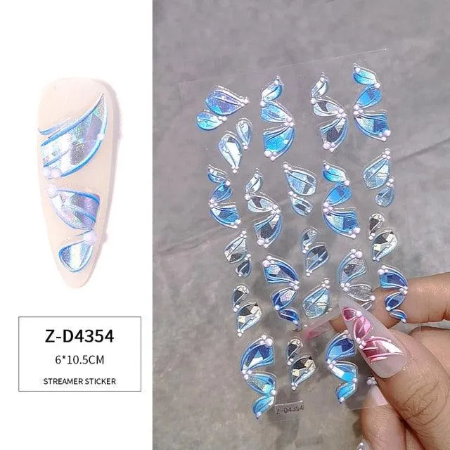 Sticker Unique Japanese Pearl Ribbon