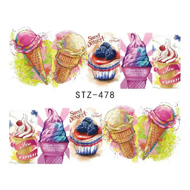 Summer Desserts | 15 Colors To Choose From | Nail Art Decals