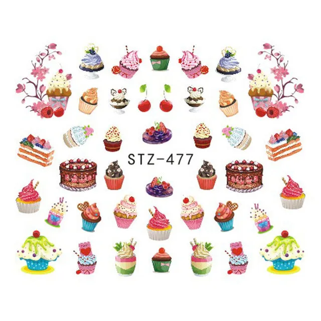 Summer Desserts | 15 Colors To Choose From | Nail Art Decals
