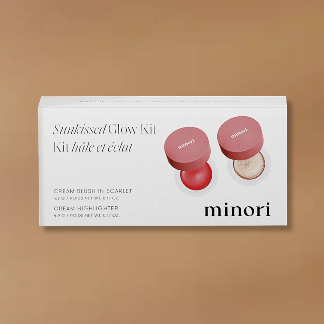 Sunkissed Glow Kit - Cream Blush & Highlighter Set | Minori