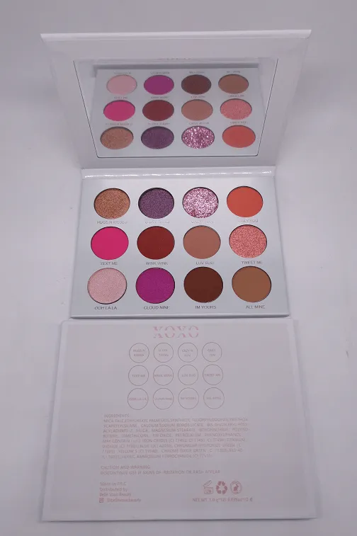 XOXO Eyeshadow Palette | Pink Eyeshadow Makeup Palette