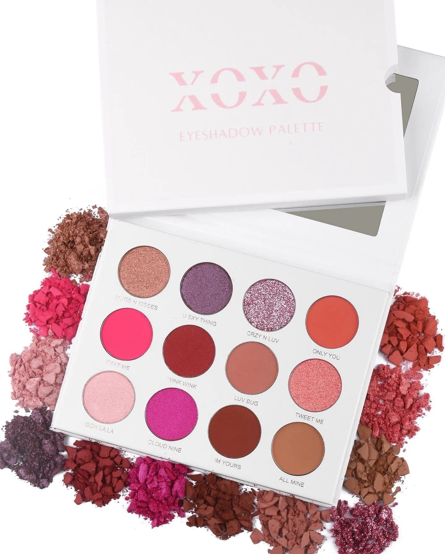 XOXO Eyeshadow Palette | Pink Eyeshadow Makeup Palette