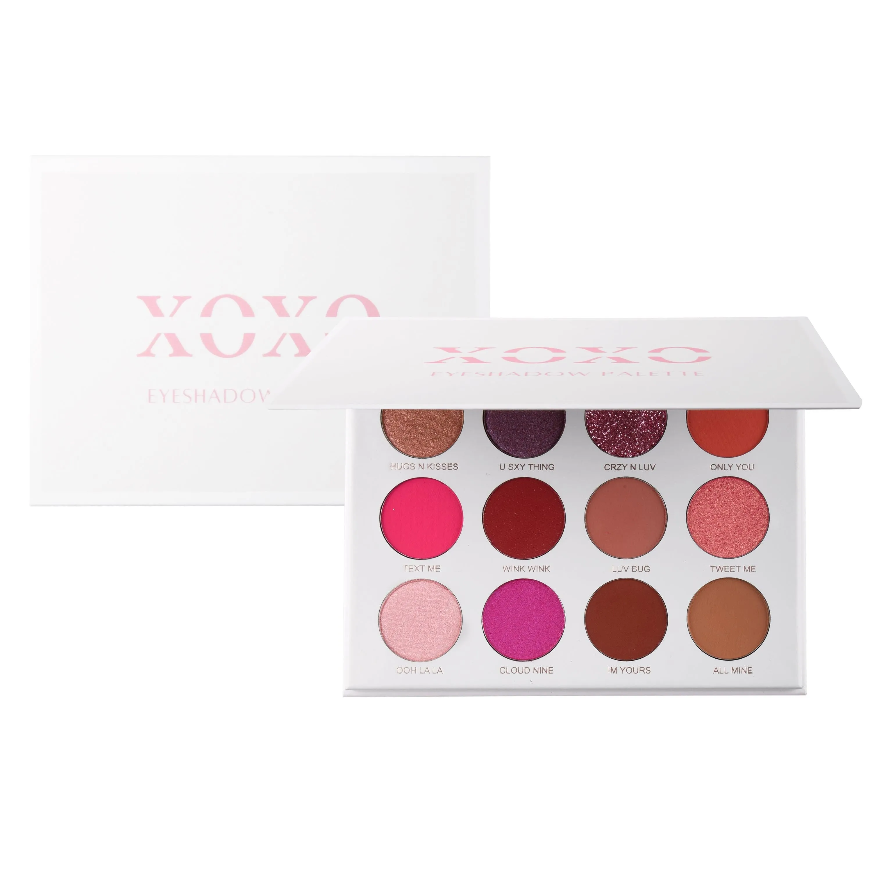 XOXO Eyeshadow Palette | Pink Eyeshadow Makeup Palette